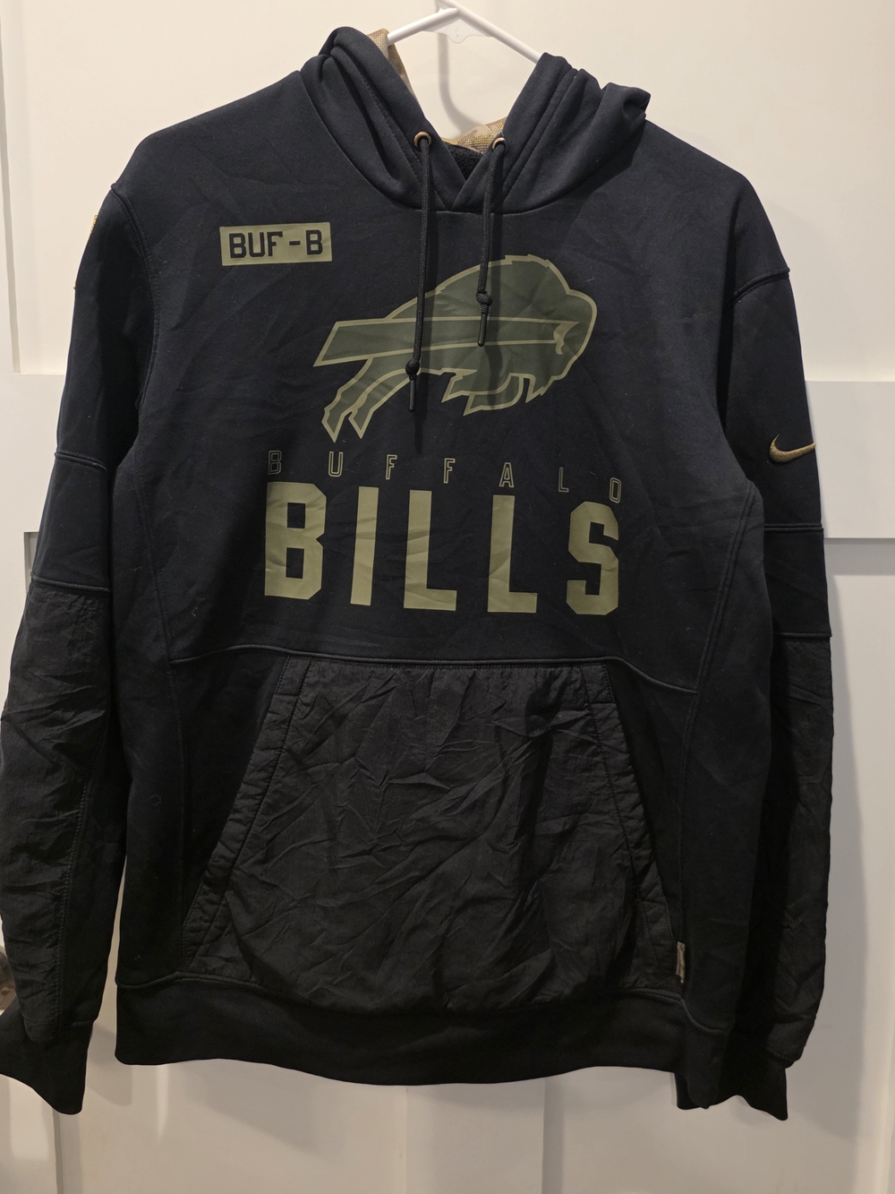 Buffalo Bills Nike NFL Football Salute to Service Hoodie Mens L RB On Field